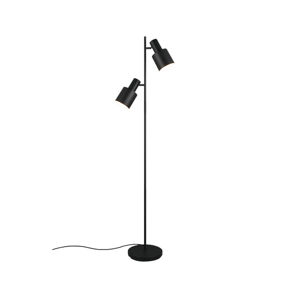 Agudo floor lamp 2xE27 matt black image 1