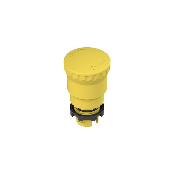 Yellow mushroom pushbutton, turn to release image 1