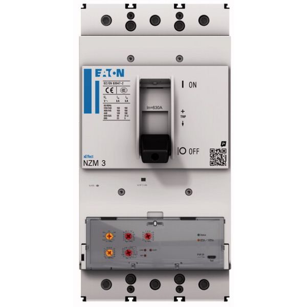 NZML3-VX400 NZM3 PXR20 circuit breaker, 400A, 3p, screw terminal image 1