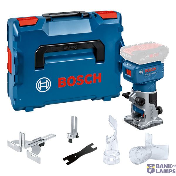 GLF 18V-8 (L-BOXX 136, 8mm collet, Parallel guide, 2x Vac adaptors, Flush   trim roller guide, Wrench image 1