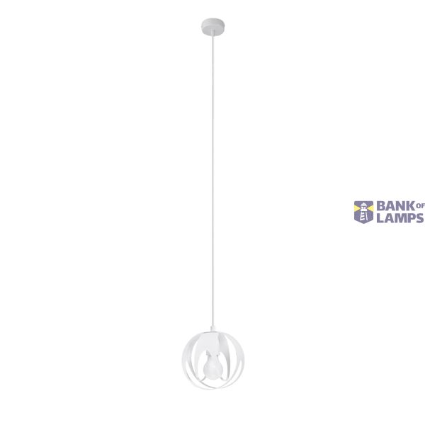 HANGING LAMP TULOS 1 WHITE E27 1X60W IP20 image 6
