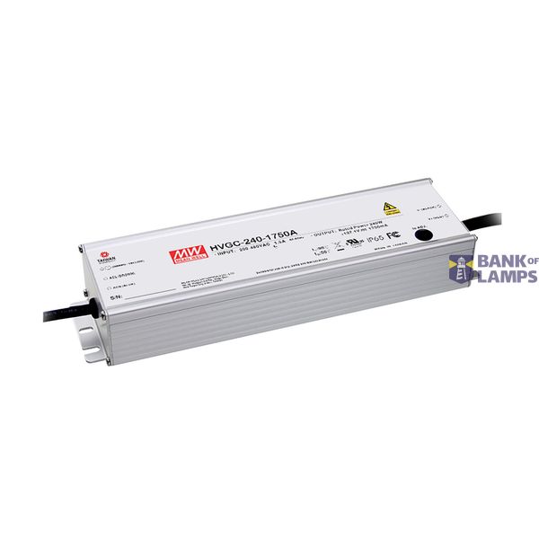 HVGC-240-2100AB Led driver, IP65 240W, 114.3V, 2100mA CC, MEAN WELL image 1