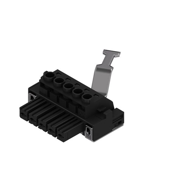 PCB plug-in connector, female plug, 7.62 mm, Number of poles: 5, 180°, Clamping yoke connection, Clamping range, max. : 10 mm², Box image 3