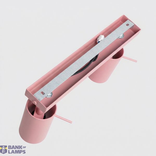 Ceiling lamp RING 3L pink image 9