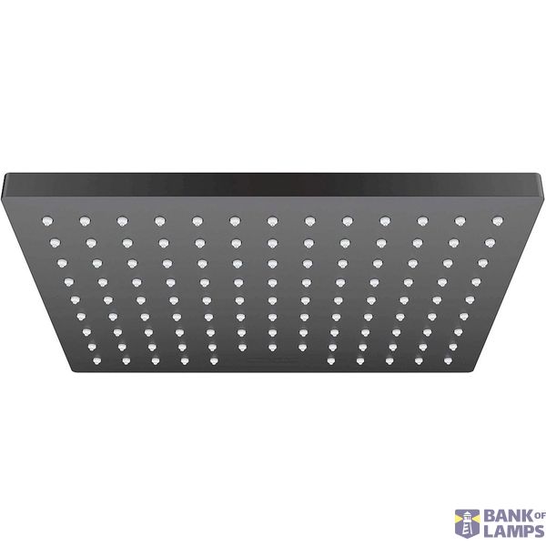 Vernis Shape 230 EcoSmart overhead shower head, square, black image 1