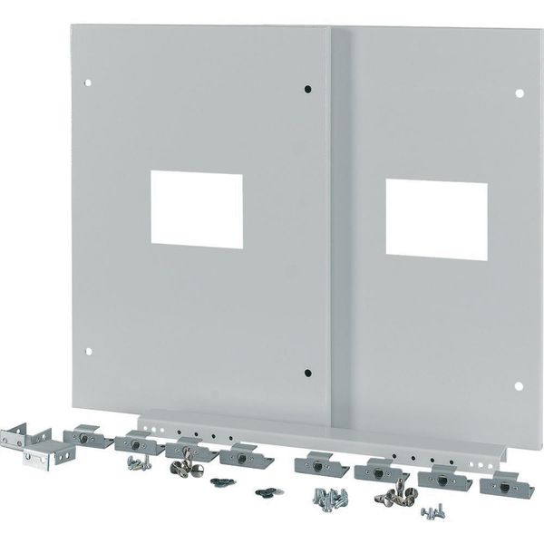 XTMP2N4FC-XMV-H550W800 Front cover for 2x NZM4-XMV, fixed, HxW=550x800mm, grey image 3