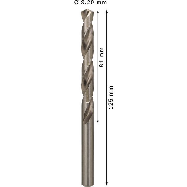 Metal drill bits HSS-G, DIN 338 9,2 x 81 x 125 mm 5 pcs. image 2