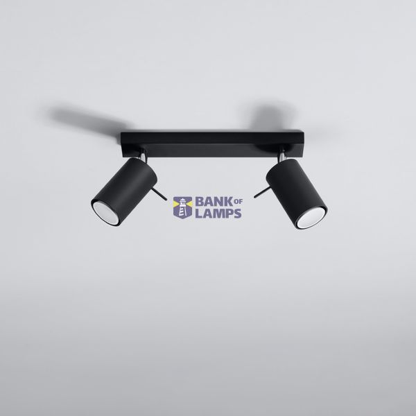 CEILING LAMP RING 2 BLACK GU10 2X40W IP20 image 4