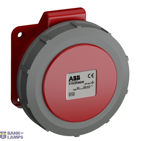 416QRM9W Panel mounted socket image 1
