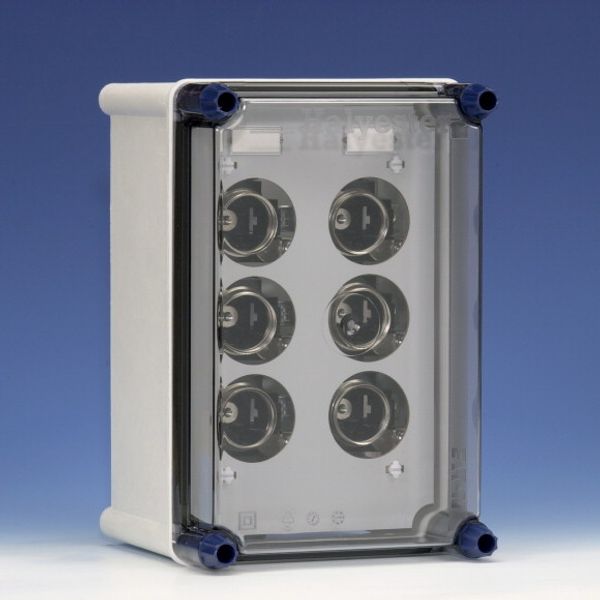 Power distr.encl. 2x63A DIII incl. bus bars image 1