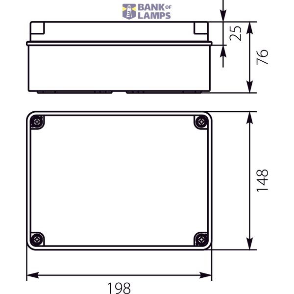 Hermetic box with membrane chokes. image 1