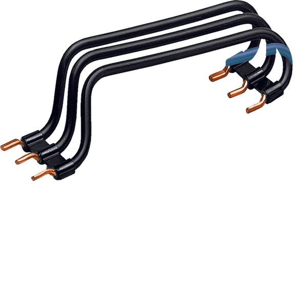 Bedradingsset 4-polig zwart/blauw 125 mm image 1