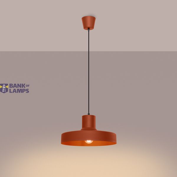 Pendant lamp BILO red ochre image 8