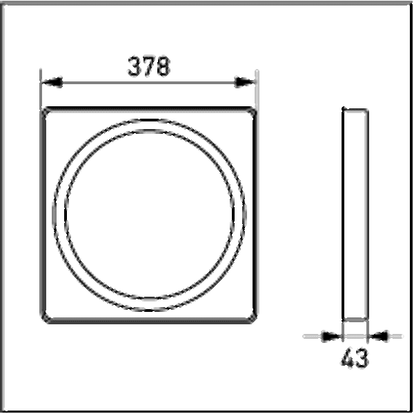 Frame For AVR320 luminaires, white image 2