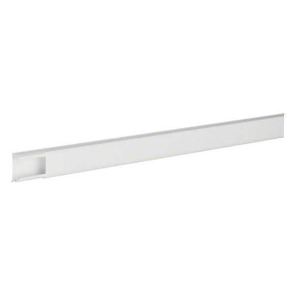 Cable routing duct halogen-free 12x20 with adhesive tape L=2.1m, traffic white image 1