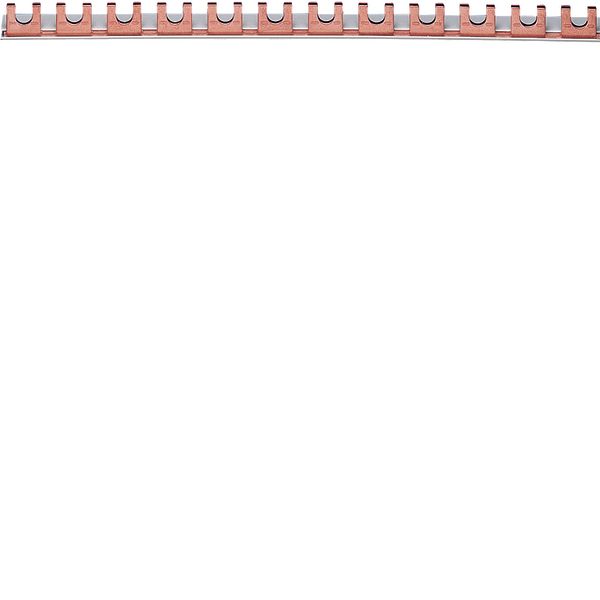 Insulated busbar 1P 100A fork 20mm² 57M image 1