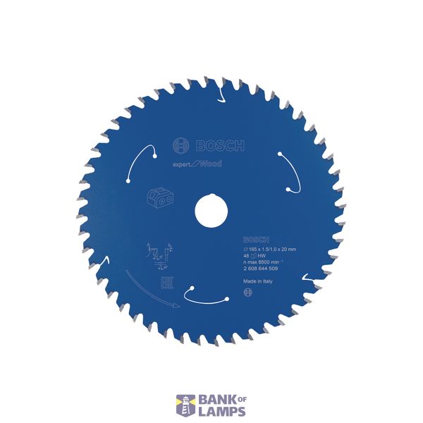 Expert for Wood Circular Saw Blade for Cordless Saws 165x1.5/1x20 T48 image 1