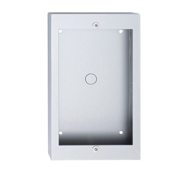 2-module AP box with installation height 32 mm, 1 row, colour: Allmetal image 1