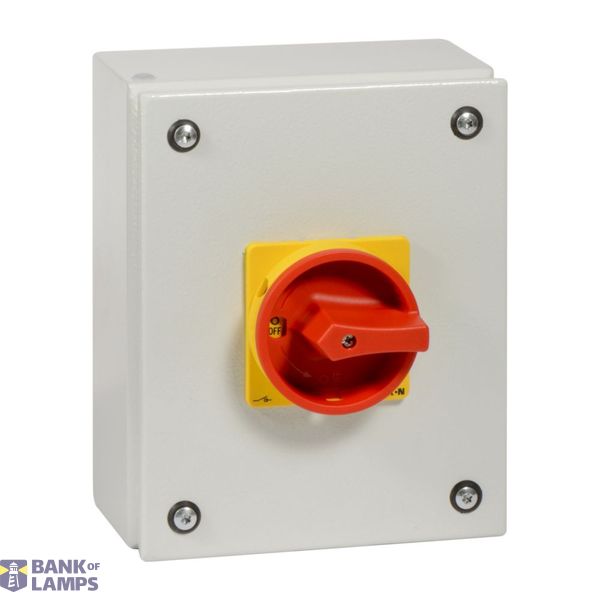 P3 Main switch, 80 A,Surface mounting, 4 pole, Form SE, Red, Door coup image 7