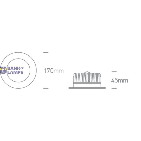 WHITE LED 18W IP54 CW 230V image 3
