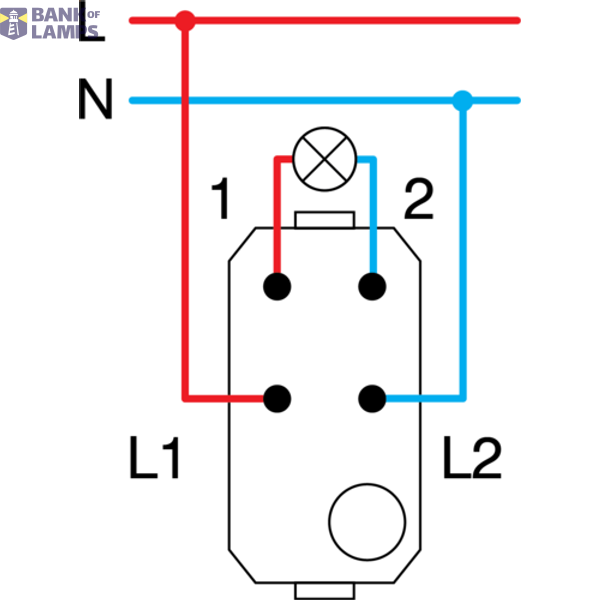 SWITCH 2POLE 16AX 250V~ PW IN 03 XO 4415026 image 3