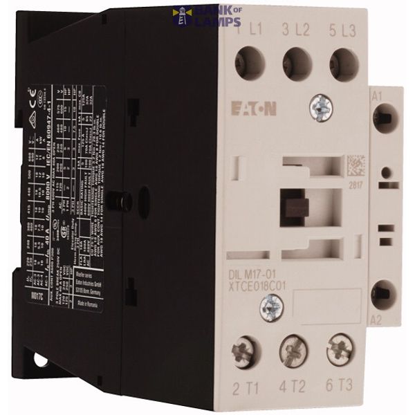 Contactor, 3 pole, 380 V 400 V 7.5 kW, 1 NC, 115 V 60 Hz, AC operation, Screw terminals image 4