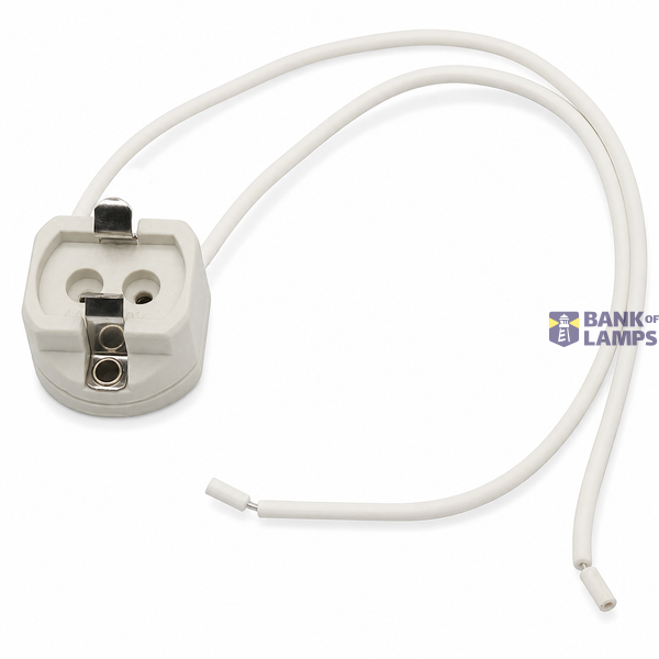 Lamp Holder G12 Ceramic (25pcs Bag), wire length 210mm image 1