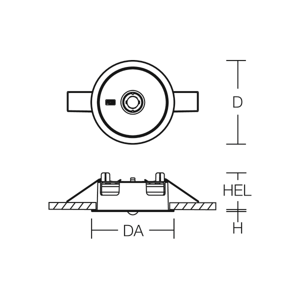 LUCIO 2, 740, black, on/off Recessed ceiling luminaires, Ceiling lumin image 3
