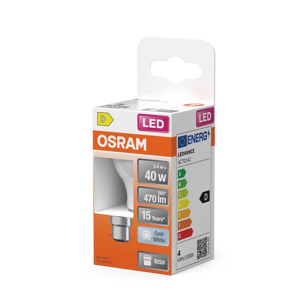 LEDSCLP40 3,4W/840 230VGLFR B22DFS1OSRAM image 2