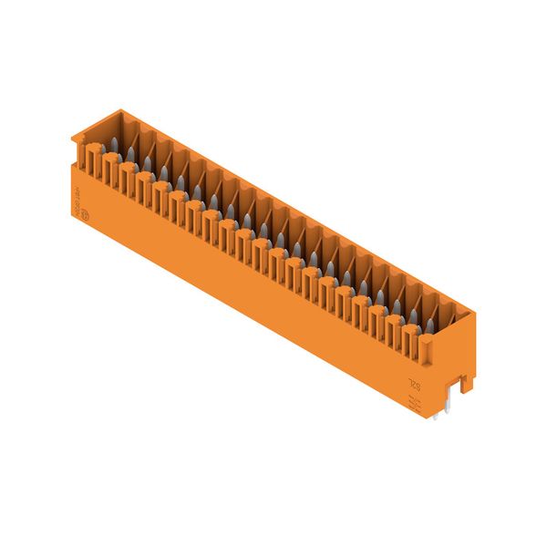 PCB plug-in connector, male header, closed side, THT solder connection, 3.50 mm, Number of poles: 42, 180°, Solder pin length (l): 3.5 mm, tinned, orange, Box image 2