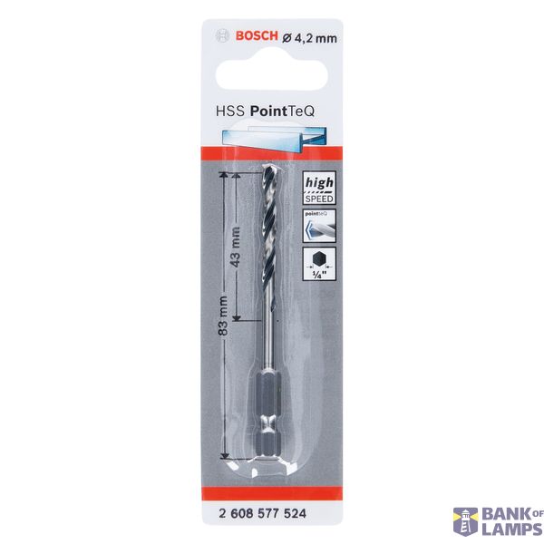HSS PointTeQ Hex Drill Bit 4.2mm 1 pcs. image 2