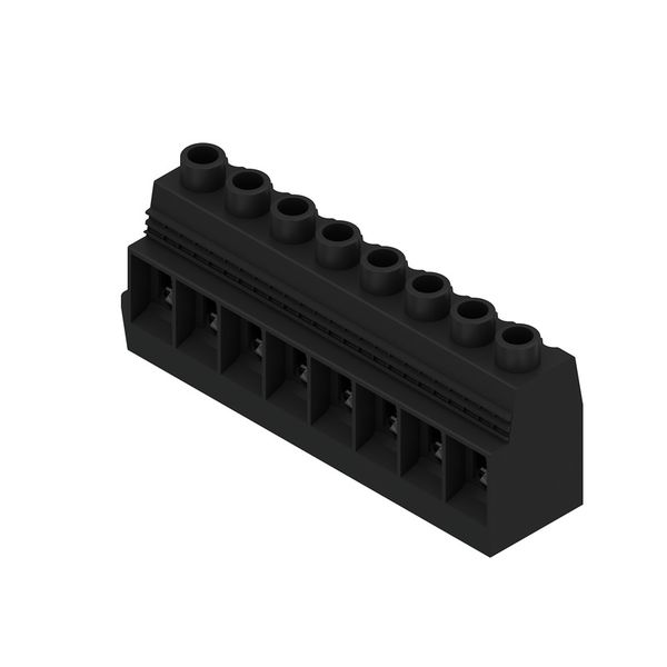 Printed circuit board terminals, 15.00 mm, Number of poles: 8, 90°, Solder pin length (l): 4.5 mm, tinned, Pebble grey, Clamping yoke connection, Clamping range, max. : 50 mm², Box image 4