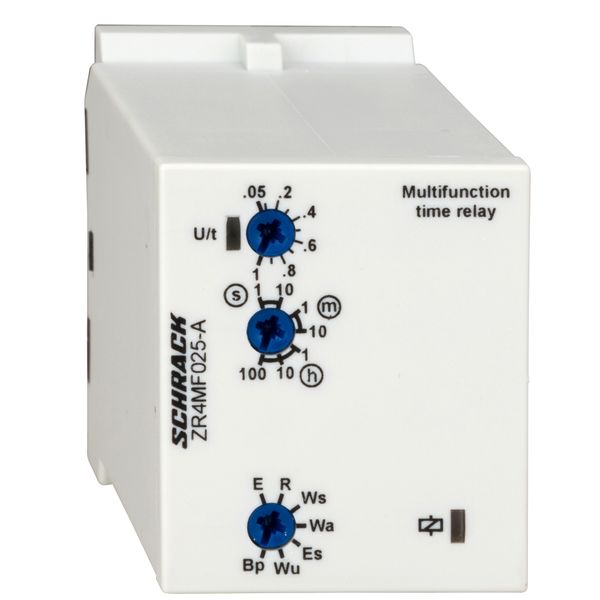 Timer multifunction 12-240V AC/DC, 2CO, 8A, plug-version image 1