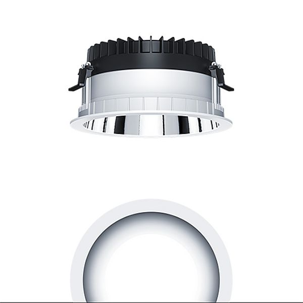 PANOS R R200 1k-840 LDO H AL WH - LED ceiling-recessed luminaire image 1