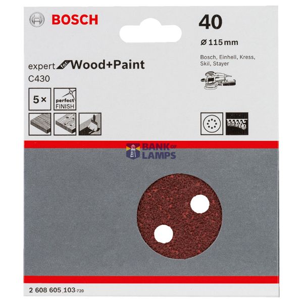 C430 sanding sheet, pack of 5 115 mm, 40 image 2