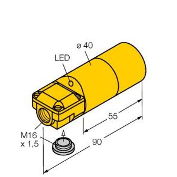 Inductive Sensor   NI20-K40SR-AN6X image 1