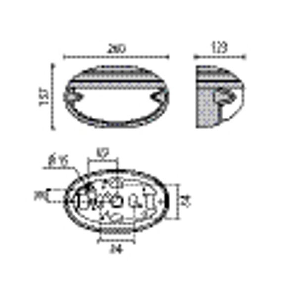 CHIP OVALE 25 LED GRILL 4000K WIT 6,5W image 5