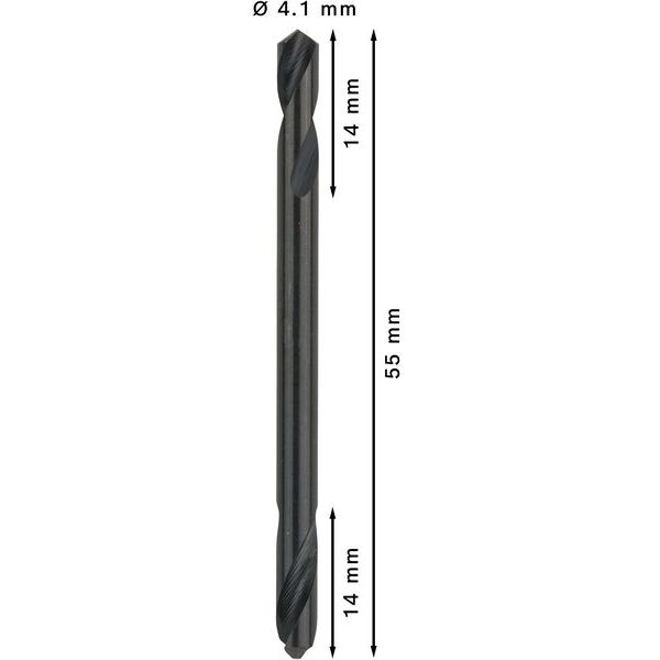 Double-ended drill bits 4,1 x 14 x 55 mm 10 pcs. image 1
