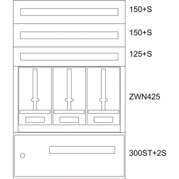 BP-U-3S-STN-800/12-3Z Eaton xEnergy Basic meter cabinet equipped image 1