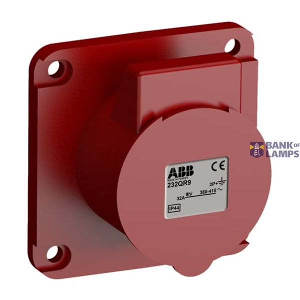 232QR9 Panel mounted socket image 1