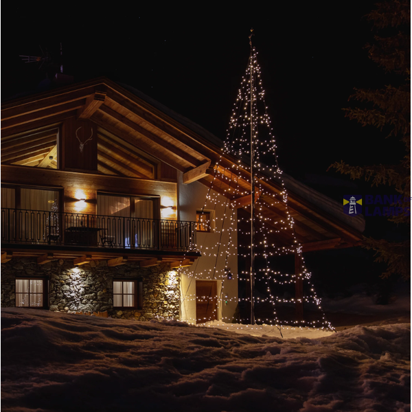 750L 5MM matt+diffuse RGB+W lens 4m light tree, pole included, BT+WiFi, Gen II, IP44, Plug F image 4