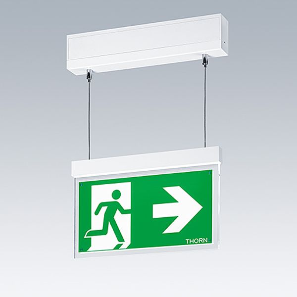 VOYAGER STYLE 115 MS-WF15 ECC SM-S WH - Escape sign luminaire image 2