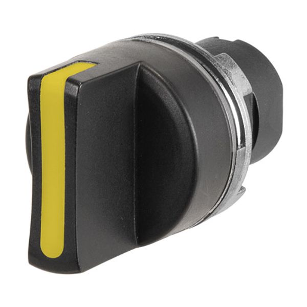 Knob selector switch, yellow, 3-position, Cam O image 1
