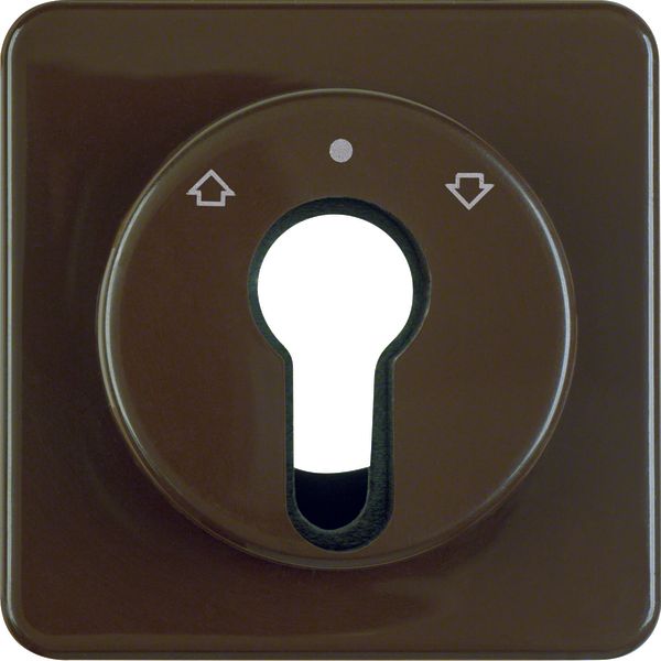 Cen. plate f.key push-b. f.blinds/key switch,splash-prot. flushmtd IP4 image 1