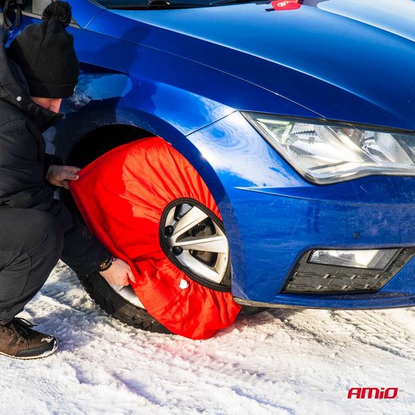 Textile snow chains M EN16662-1 Önorm V5121 2 pcs AMIO-04081 image 1