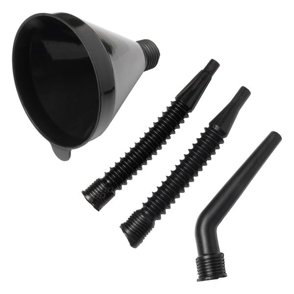 Funnel fuel Vertex - straight 4-parts black image 1