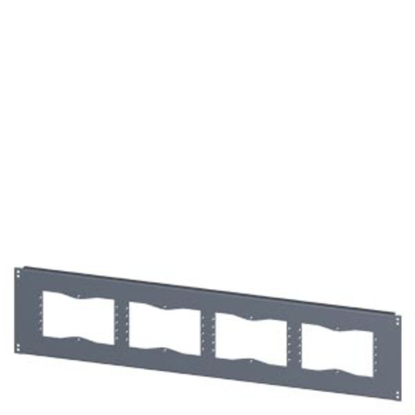 SIVACON, floor, with cut-outs for flanges, IPXX, D: 400 mm, W: 1200 mm image 1