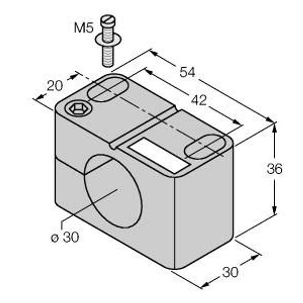 Mounting Accessories for Inductive Sensors Mounting Clip for M30 Design   BST-30N image 1