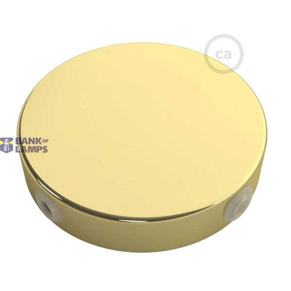 Cylindrical metal 4-side hole ceiling rose kit (junction box) image 2