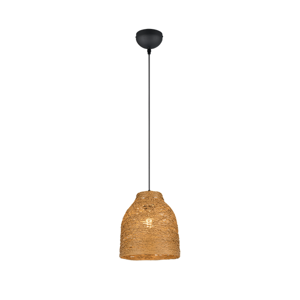 Joeline pendant 25 cm E27 brown/paper yarn image 1
